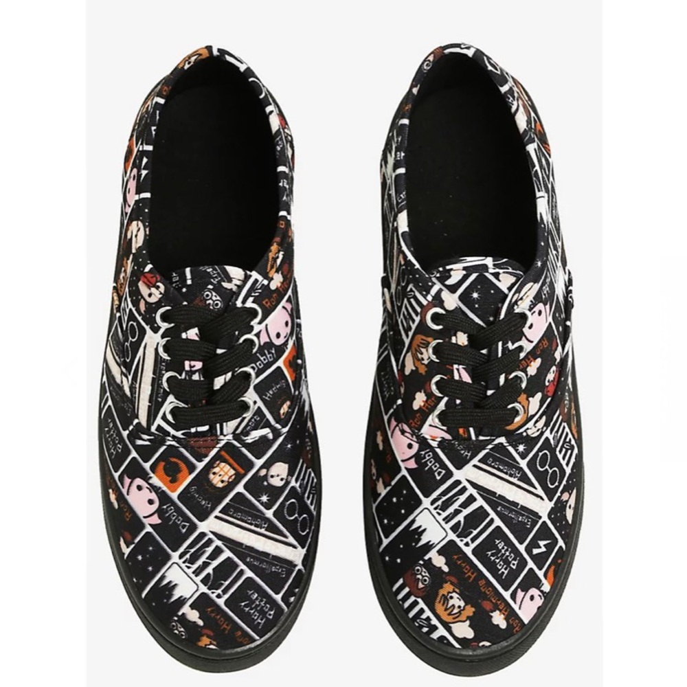 Harry Potter Chibi Characters Lace-Up Sneakers size 6